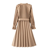 Luxury Plissé Trench Coat